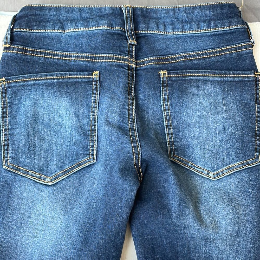 Dark blue SO jeans designer fades on front and back skinny super stretch-size 3 - Picture 6 of 6